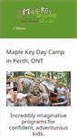 Mobile Screenshot of maplekeydaycamp.com